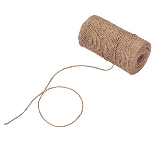 Wholesale (10 Pack) - Natural Jute Twine String Rolls - Perfect for Artworks, Crafts, Gift Wrapping, Picture Display, and Gardening. Thin 2mm Thickness for Versatile Use