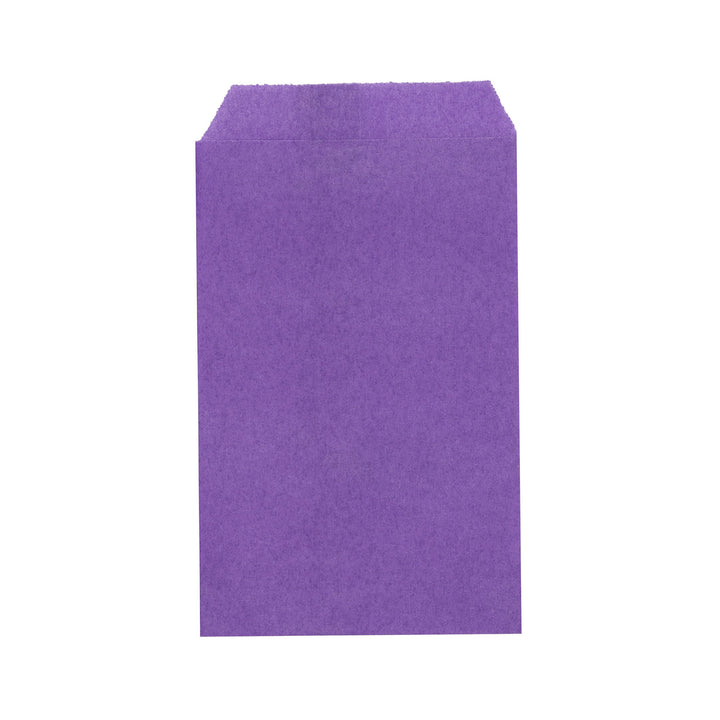 Quotidian Flat Greaseproof Paper Bags - Lavender Purple Envelopes for Goodies, Cookies, Candy, Wedding, and Birthday Parties. Pack of 100 for Stylish Celebrations