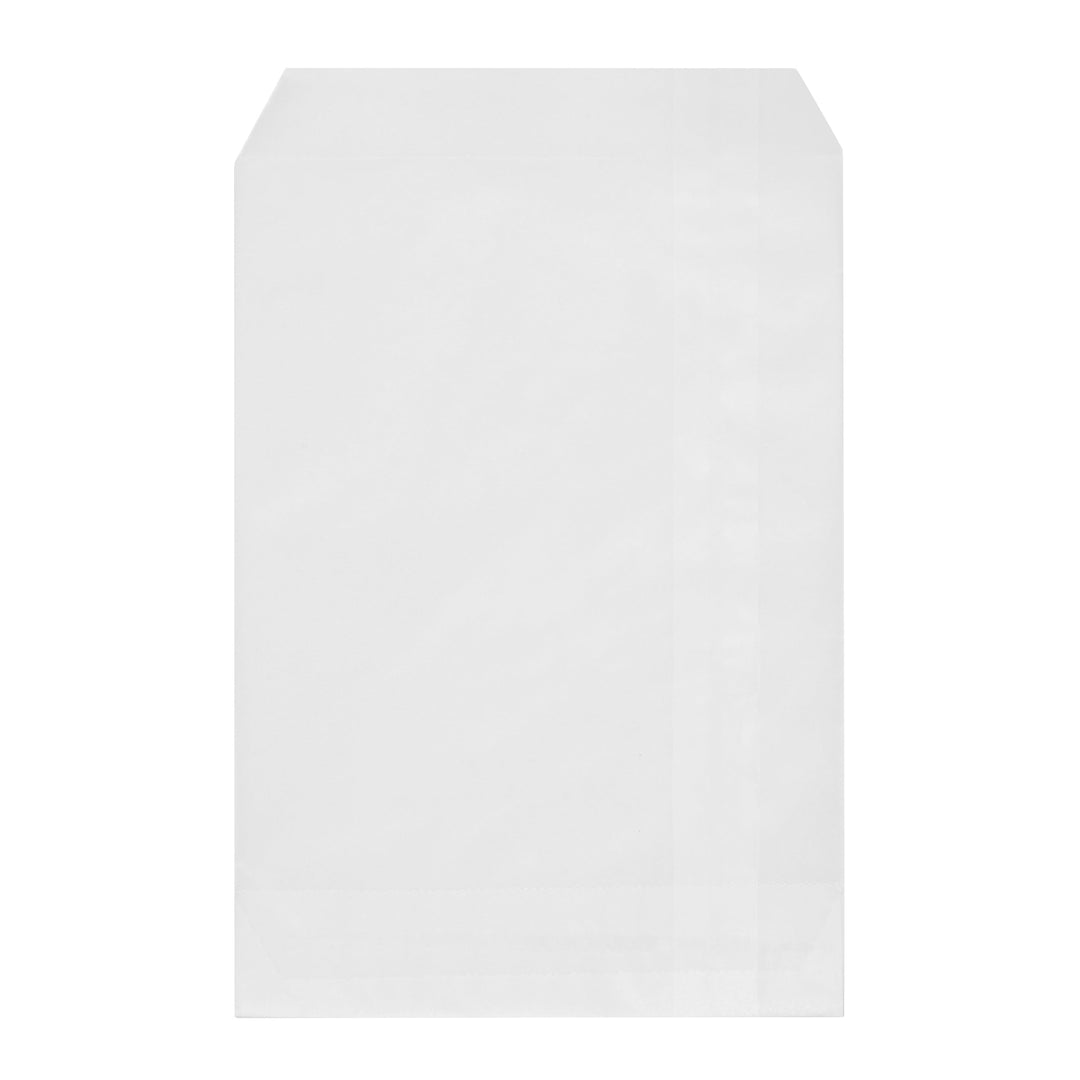 Wholesale (10 Pack) - Quotidian Flat Greaseproof Paper Bags - Elegant White Envelopes for Goodies, Cookies, Candy, Wedding, and Birthday Parties. 1 Pack - 100 pcs for Stylish Celebrations