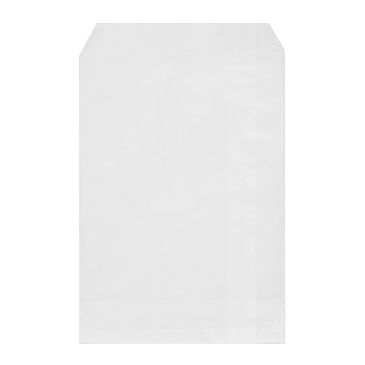 Wholesale (10 Pack) - Quotidian Flat Greaseproof Paper Bags - Elegant White Envelopes for Goodies, Cookies, Candy, Wedding, and Birthday Parties. 1 Pack - 100 pcs for Stylish Celebrations