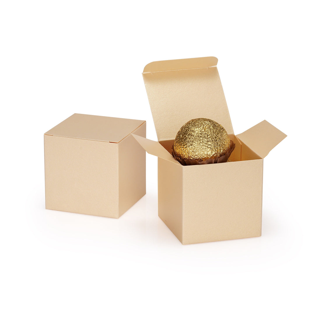 Wholesale (10 Pack) - Pearlescent Glitter Paper Gift Boxes: Exquisite and Luxurious, Ideal for Candies, Chocolate, Crafts, and Jewelries. Perfect Decorative Appeal for Weddings, Birthday Parties, Baby Showers, Bridal Showers, and Festivals