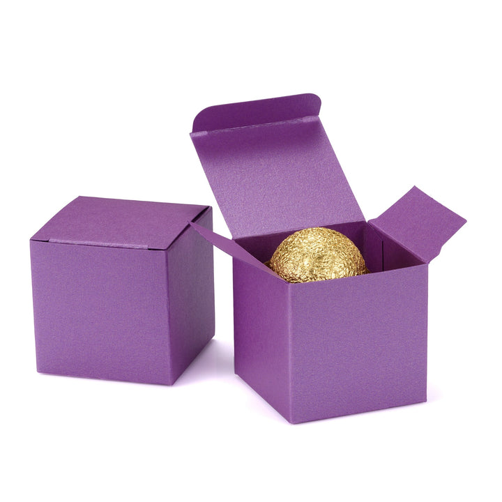 Wholesale (10 Pack) - Pearlescent Glitter Paper Gift Boxes: Exquisite and Luxurious, Ideal for Candies, Chocolate, Crafts, and Jewelries. Perfect Decorative Appeal for Weddings, Birthday Parties, Baby Showers, Bridal Showers, and Festivals