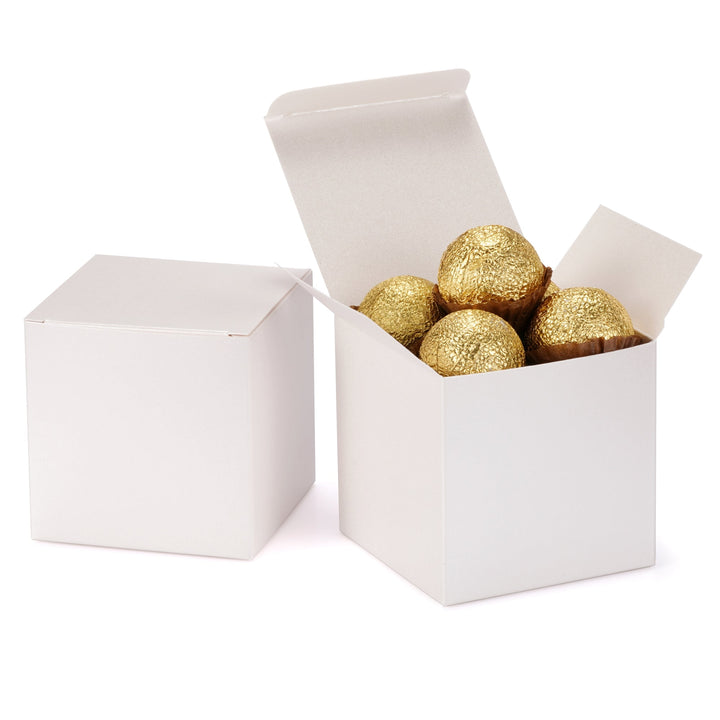 Wholesale (10 Pack) - Pearlescent Glitter Paper Gift Boxes: Exquisite and Luxurious, Ideal for Candies, Chocolate, Crafts, and Jewelries. Perfect Decorative Appeal for Weddings, Birthday Parties, Baby Showers, Bridal Showers, and Festivals