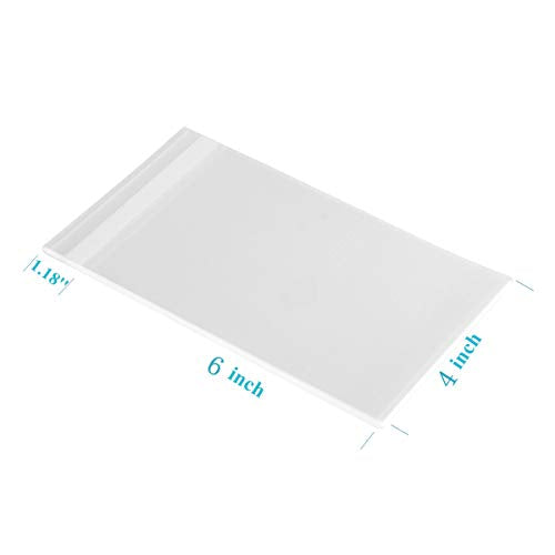 Self-Sealing Clear Plastic Bags: Ideal for Bakery Treats, Cookies, Goodies, and Decorative Favor Wrappers