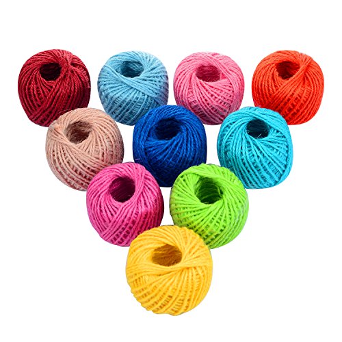 Assorted Colored Jute Twine String Roll Collection