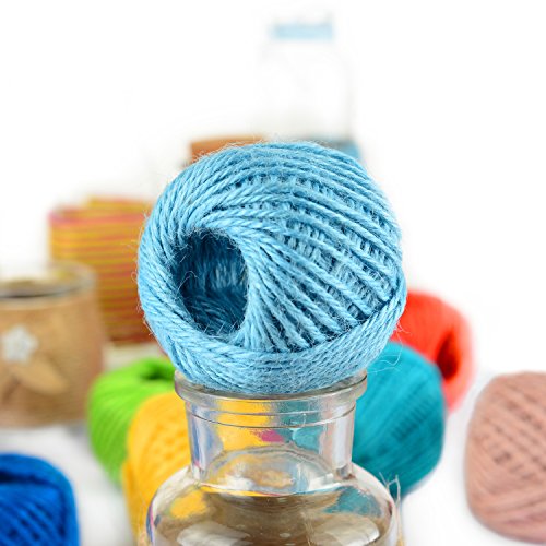 Assorted Colored Jute Twine String Roll Collection