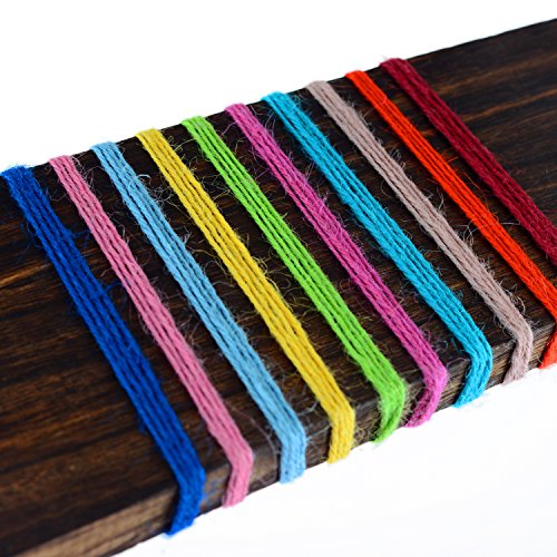 Assorted Colored Jute Twine String Roll Collection